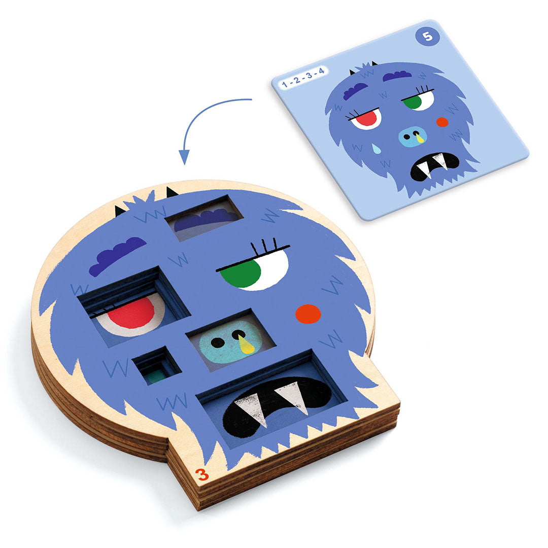 djeco logicaspel sologic - crazy faces | DJ08591 | 2