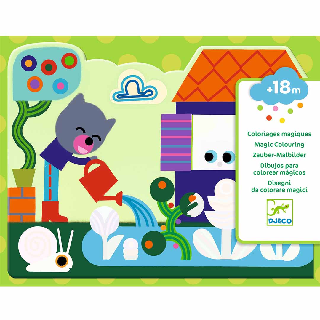 djeco coloriages magiques - dans le jardin