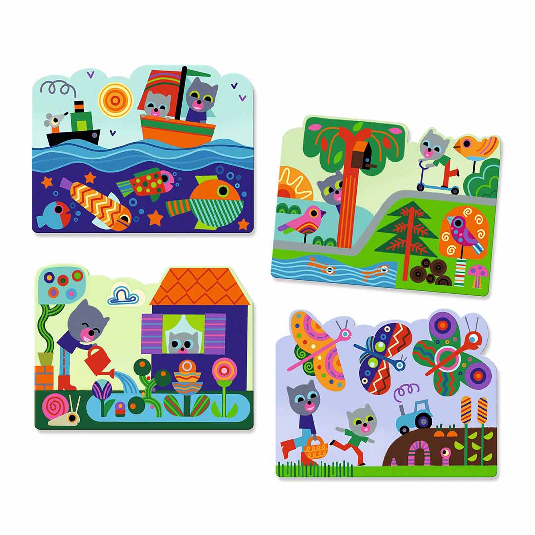 djeco coloriages magiques - dans le jardin
