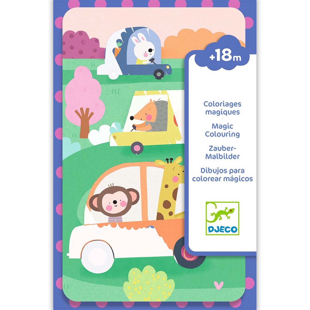 djeco coloriages magiques - en route