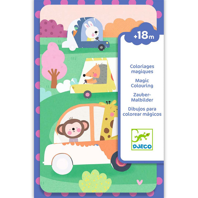 djeco coloriages magiques - en route