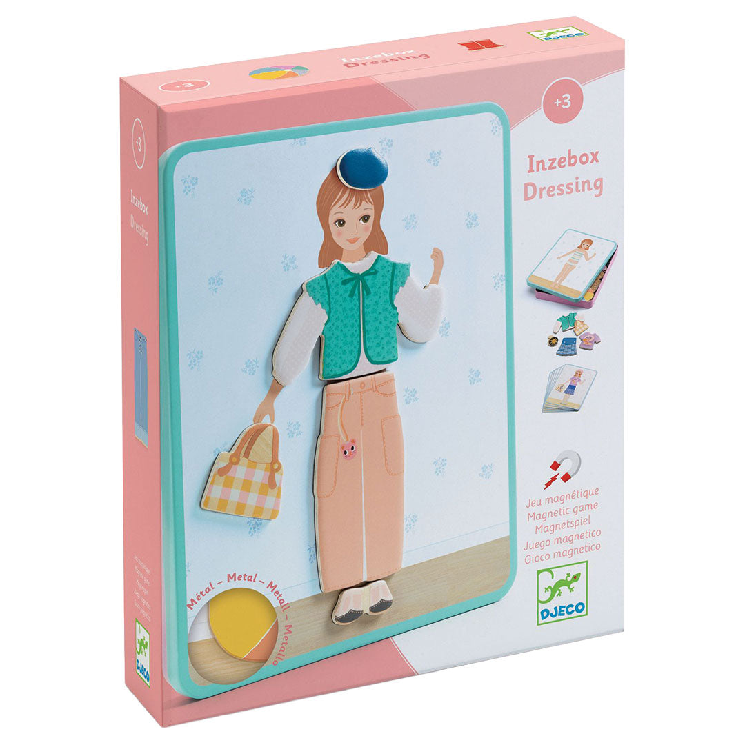 djeco coffret magnétique inzebox dressing - 38 pcs