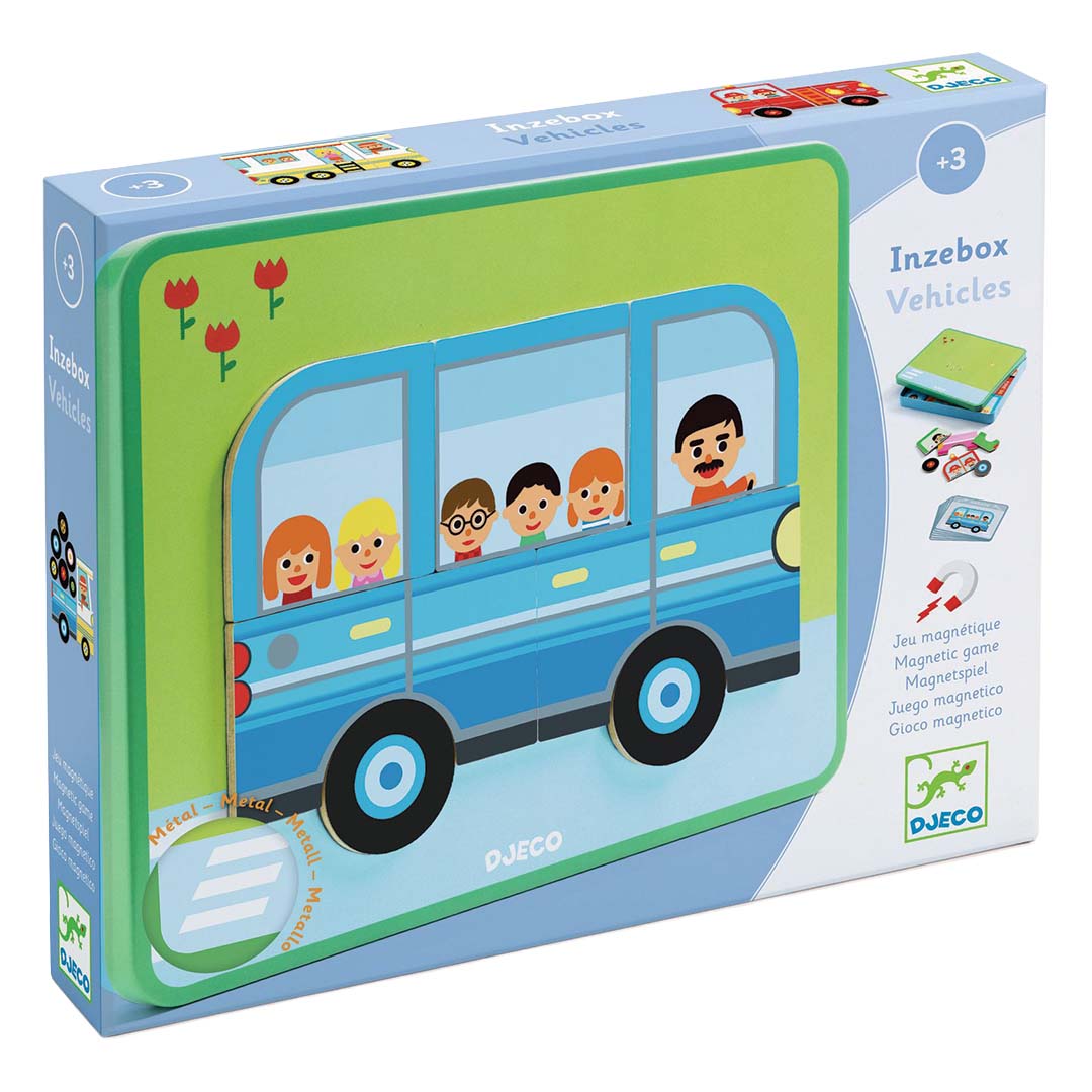 djeco magneetset inzebox vehicles - 36st