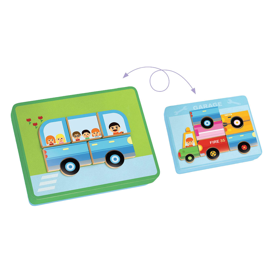 djeco magneetset inzebox vehicles - 36st