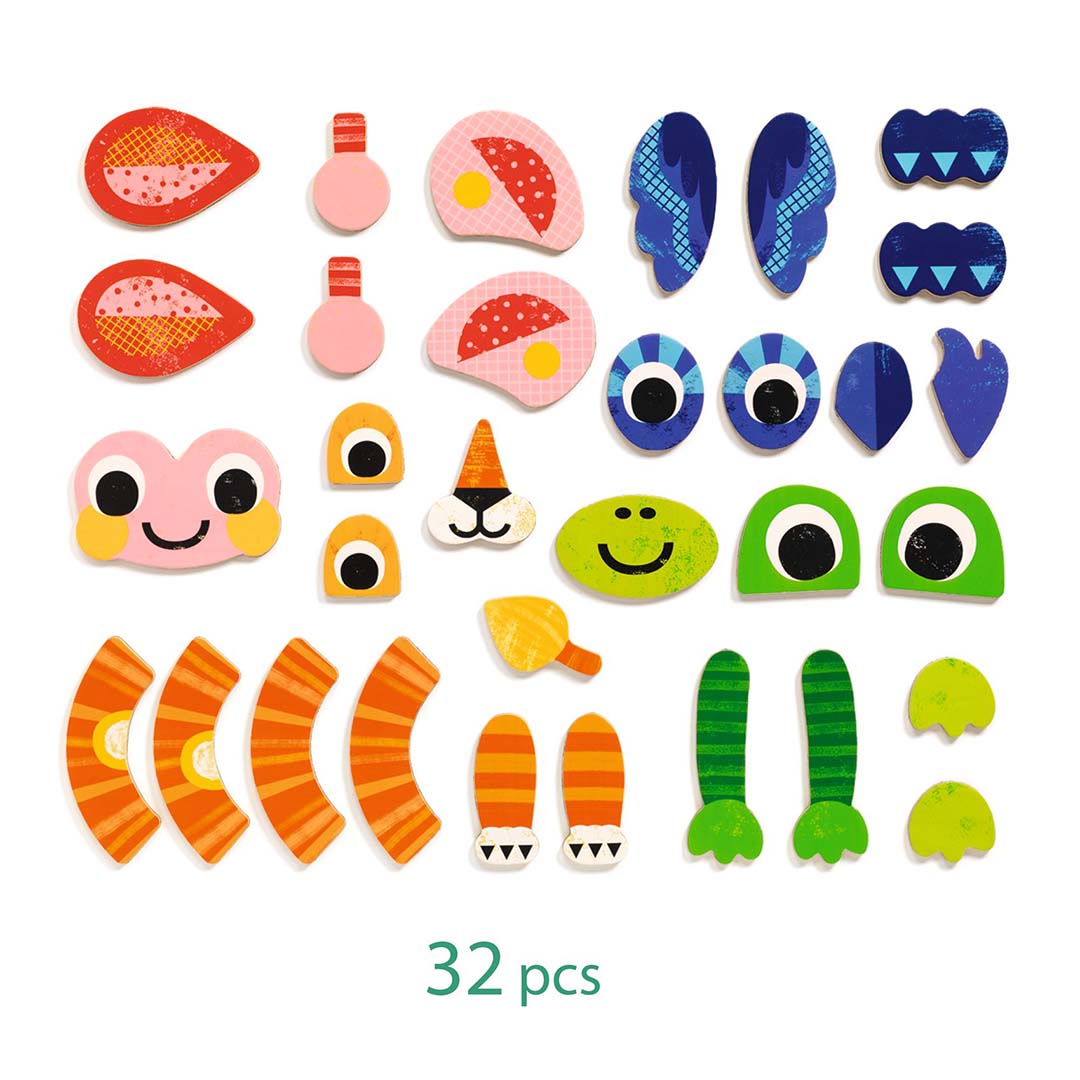 djeco magneetset inzebox zanimals - 32st | DJ03088 | 5