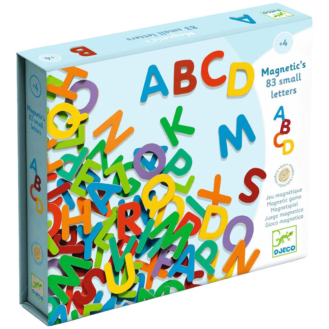 djeco lettres majuscules magnétiques (83 pièces)