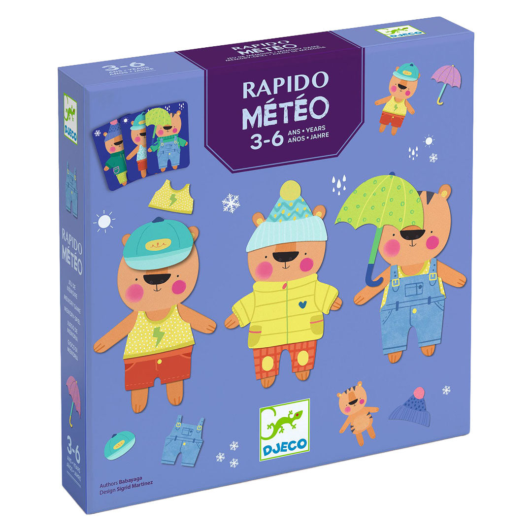 djeco jeu de mémoire rapido meteo