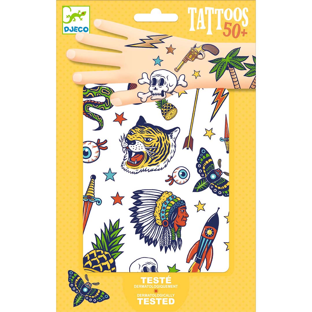 djeco metallic tattoos - bang bang | DJ09577 | 0