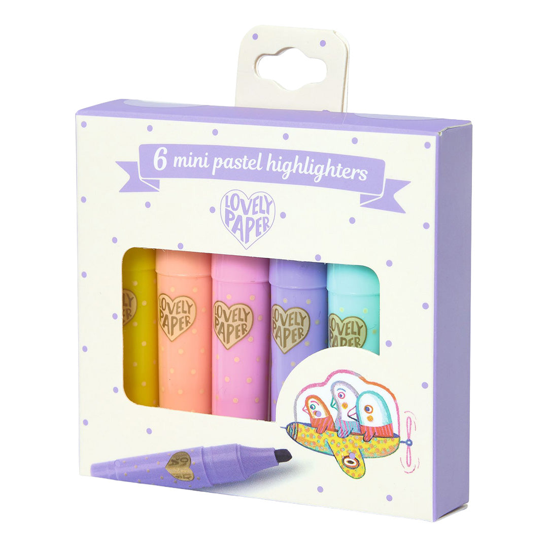 djeco mini markeerstiften pastel - 6st | DD03754 | 0