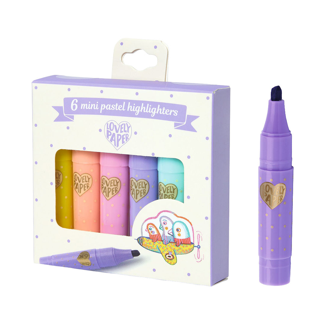 djeco mini markeerstiften pastel - 6st | DD03754 | 2