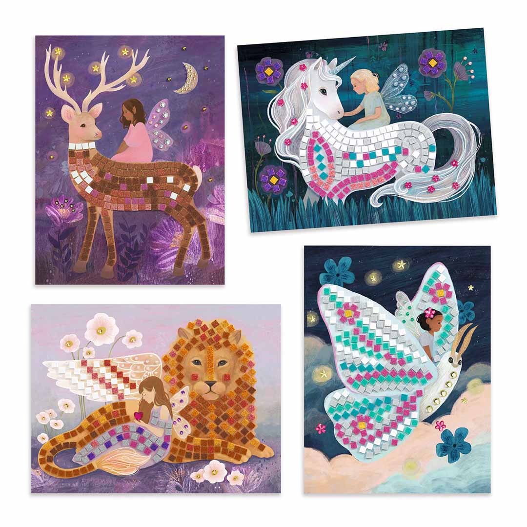 djeco mosaïque - monde enchanté