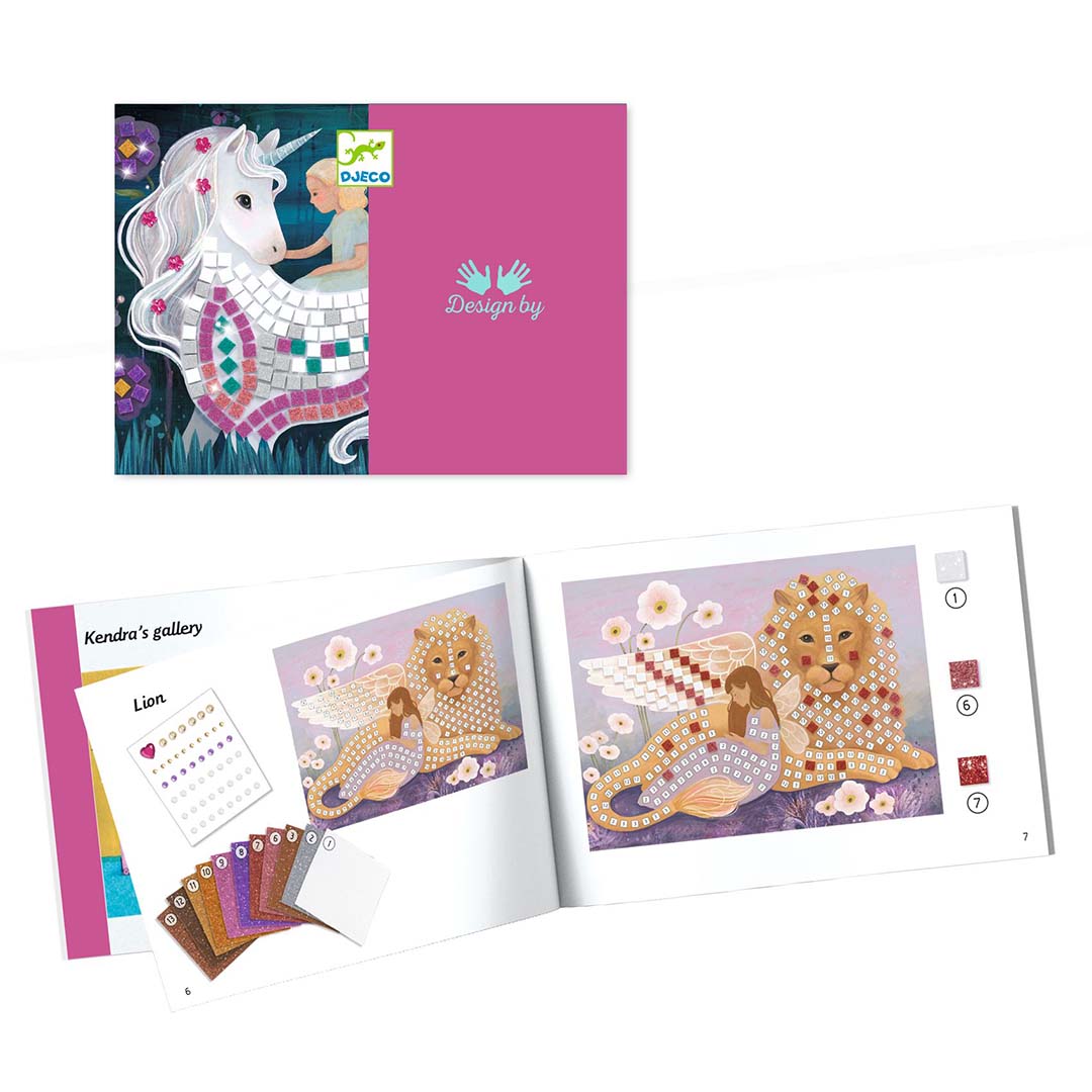 djeco mosaïque - monde enchanté
