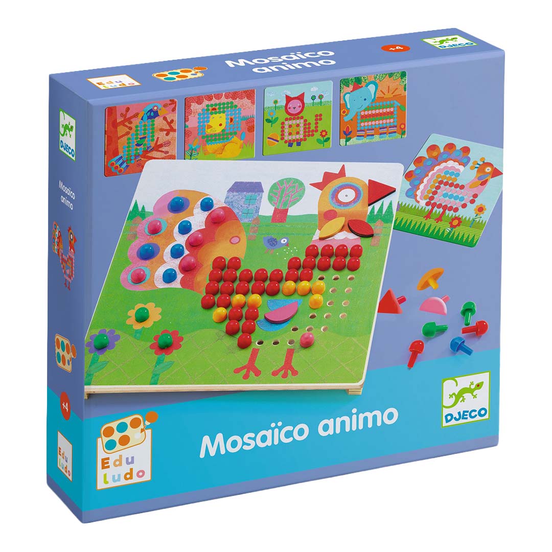 djeco jeu éducatif mosaïco animaux