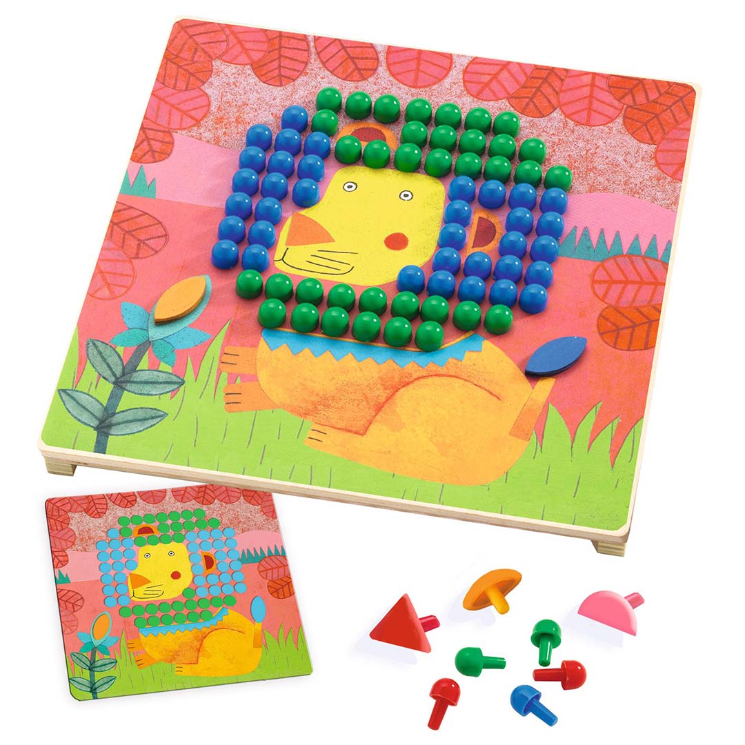 djeco puzzles mosaïques animaux