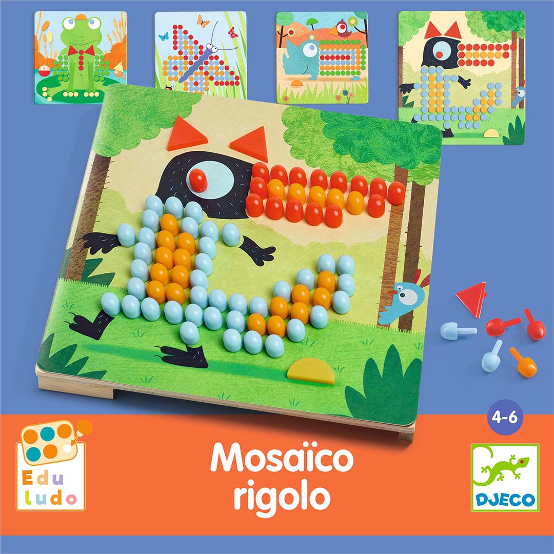 djeco puzzle en mosaïque rigolo