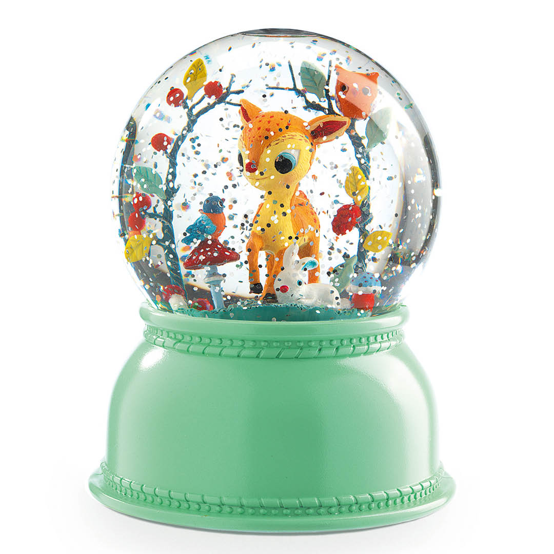 djeco veilleuse boule de neige - cerf