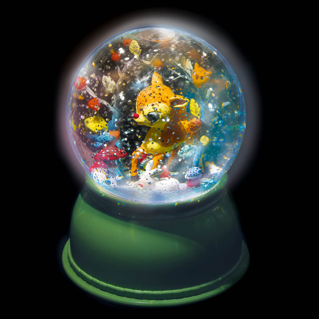 djeco veilleuse boule de neige - cerf