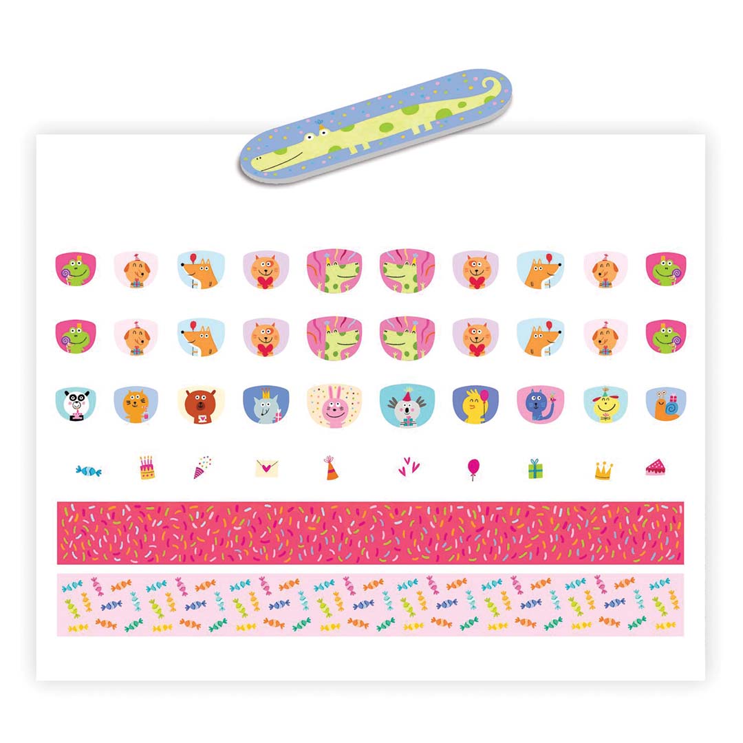 djeco nagelstickers happy birthday!