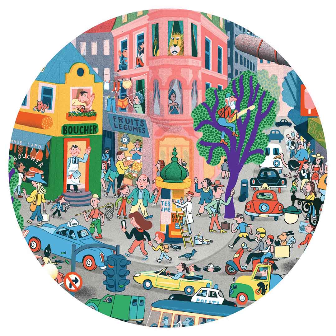 djeco observatiepuzzel de stad - 200st | DJ07515 | 3