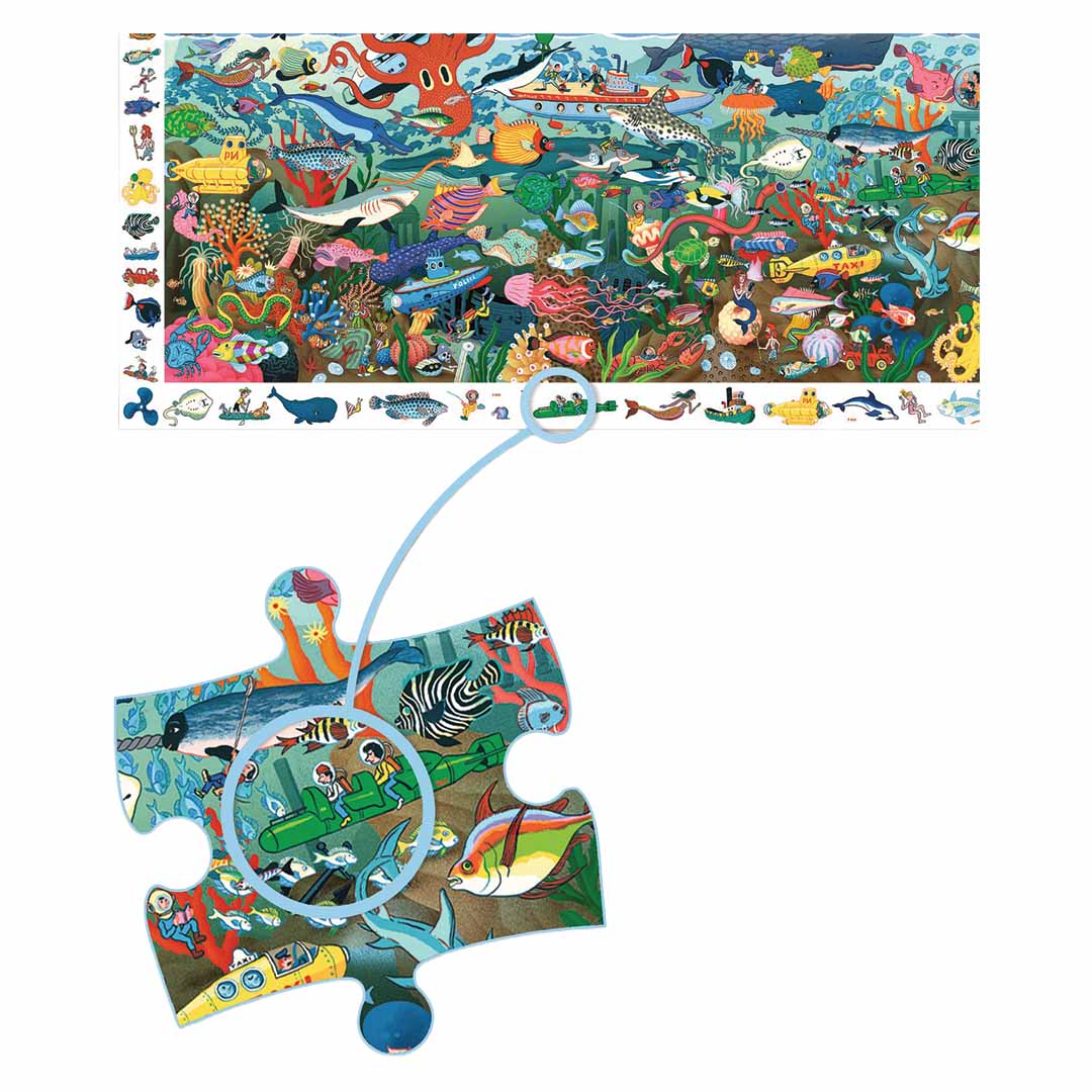 djeco observatiepuzzel geheimen van de zee - 200st | DJ07460 | 2
