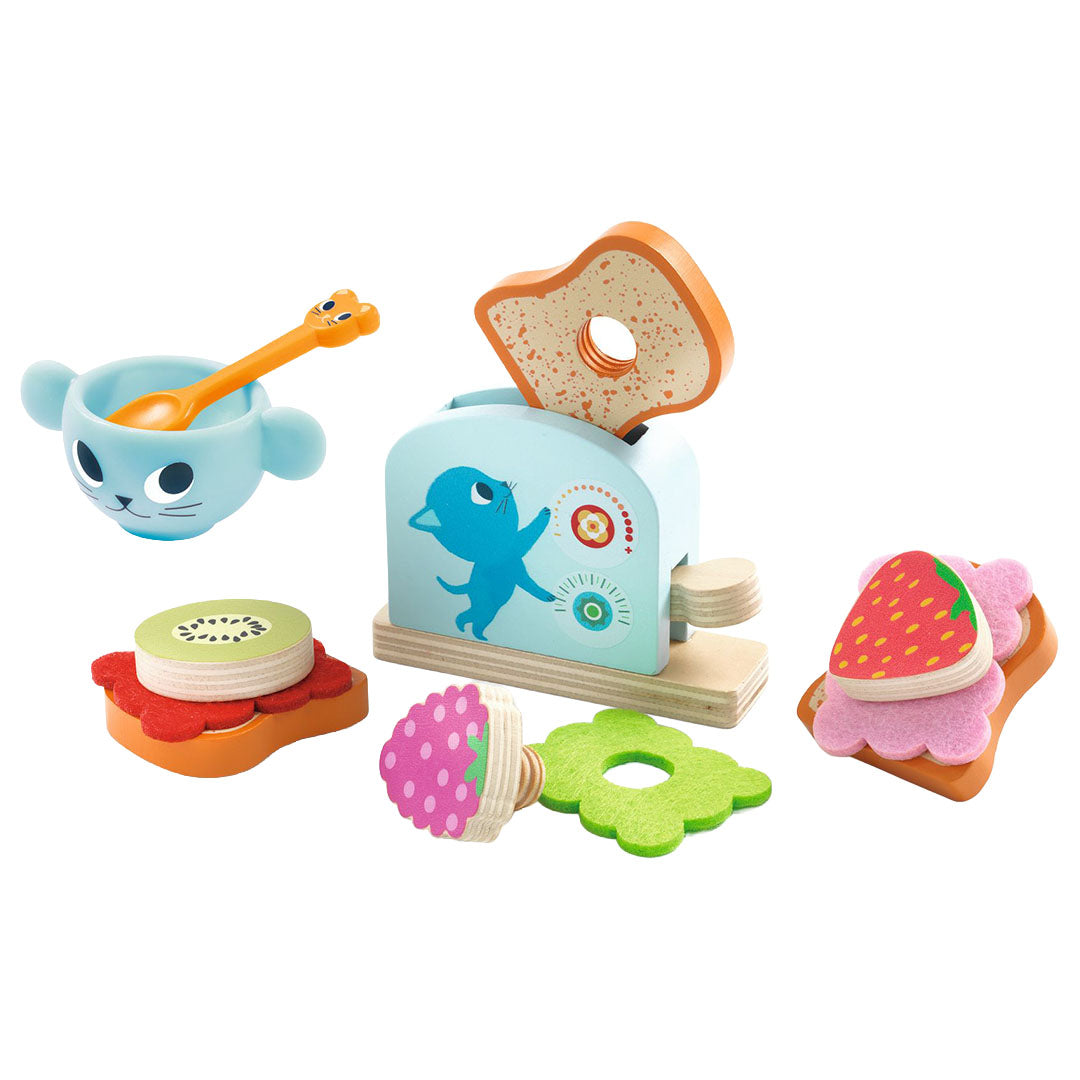 djeco ontbijtset kittens - 12-delig | DJ05507 | 0