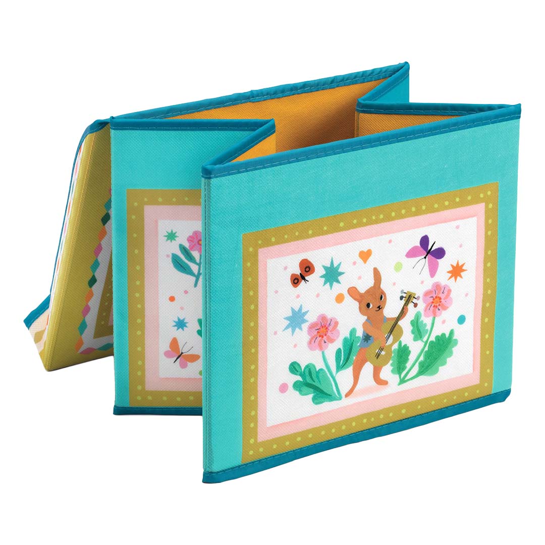 djeco pouf de rangement boho - 29x25 cm