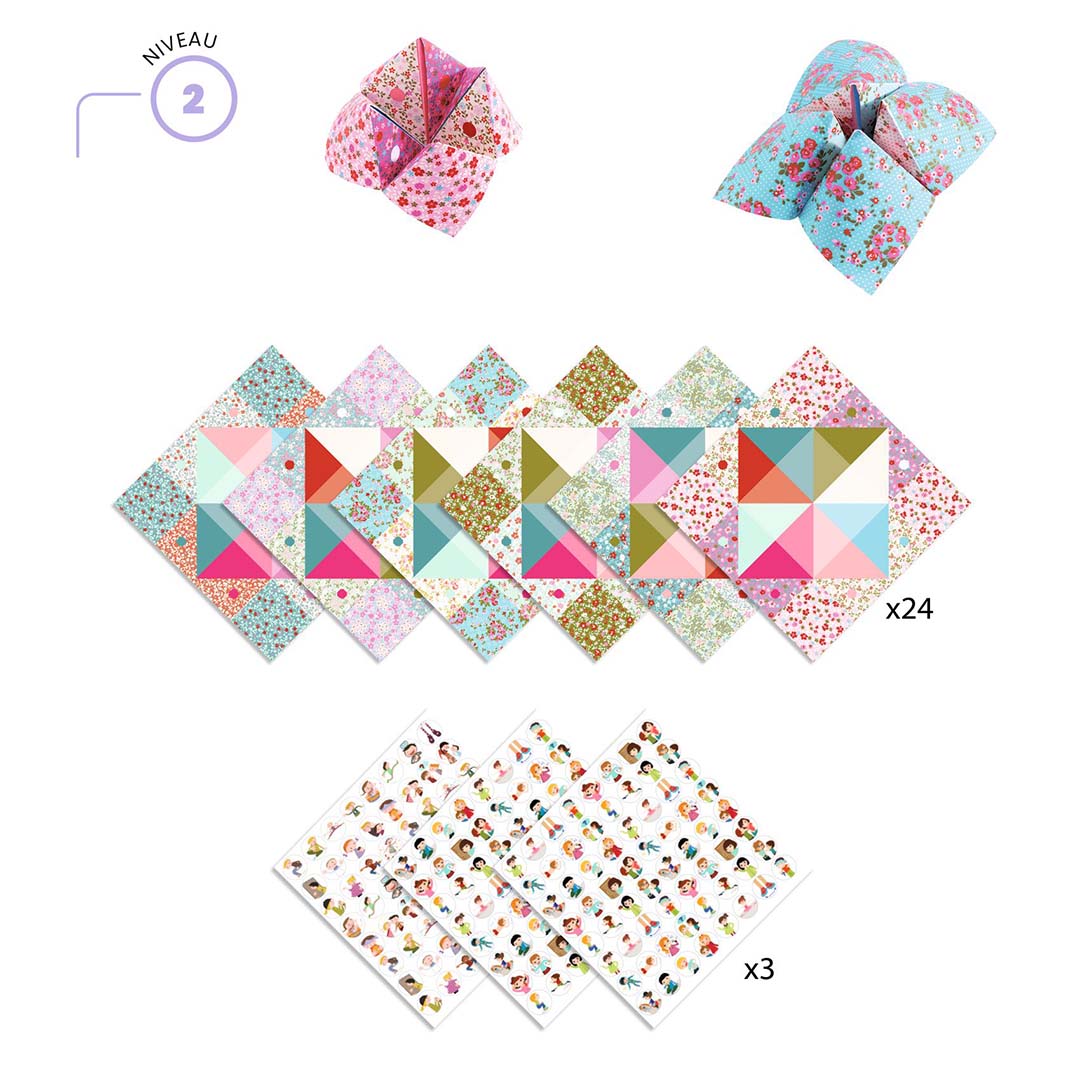 djeco origami vogelspel pastel | DJ08773 | 2