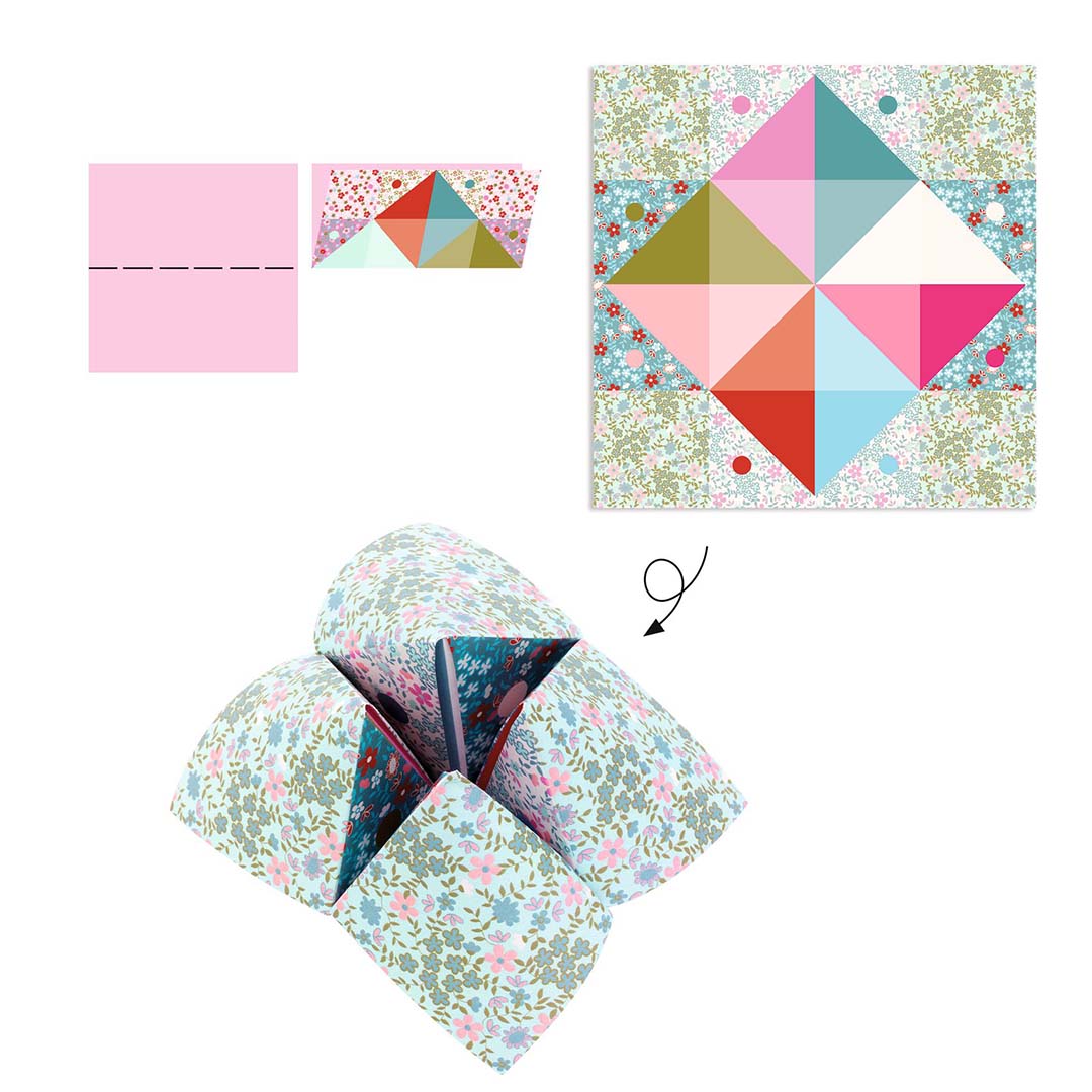 djeco origami vogelspel pastel | DJ08773 | 1