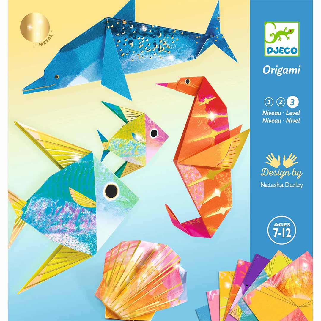 djeco origami animaux marins