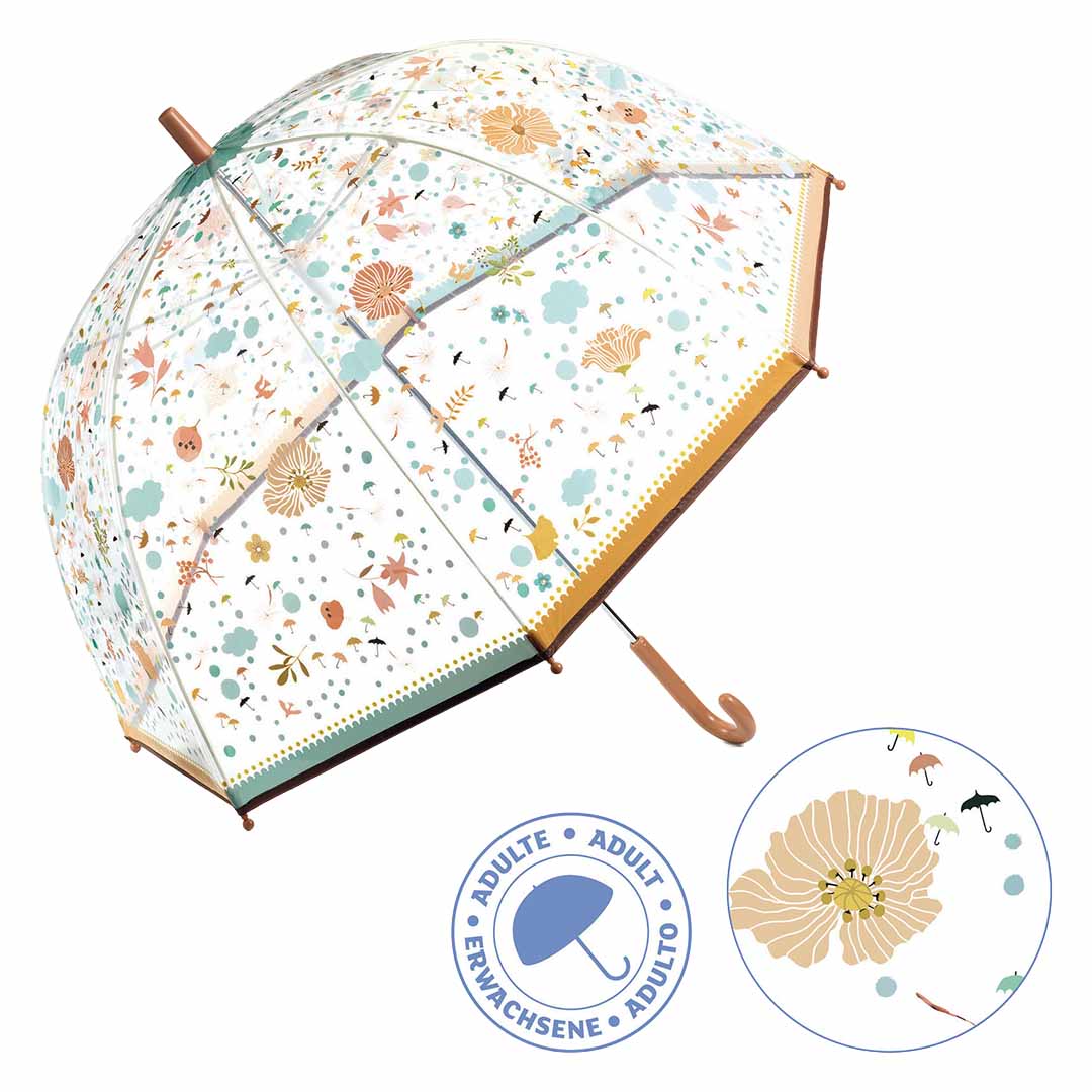 djeco parapluie pour adultes - petites fleurs