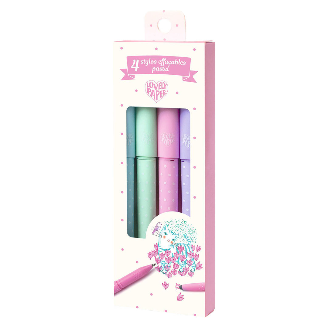 djeco pennen uitwisbare inkt - pastel - 4st | DD03794 | 0