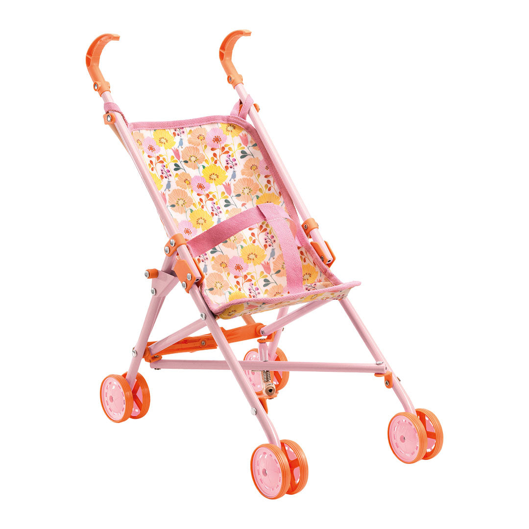 djeco poppenbuggy pomea - bloemen
