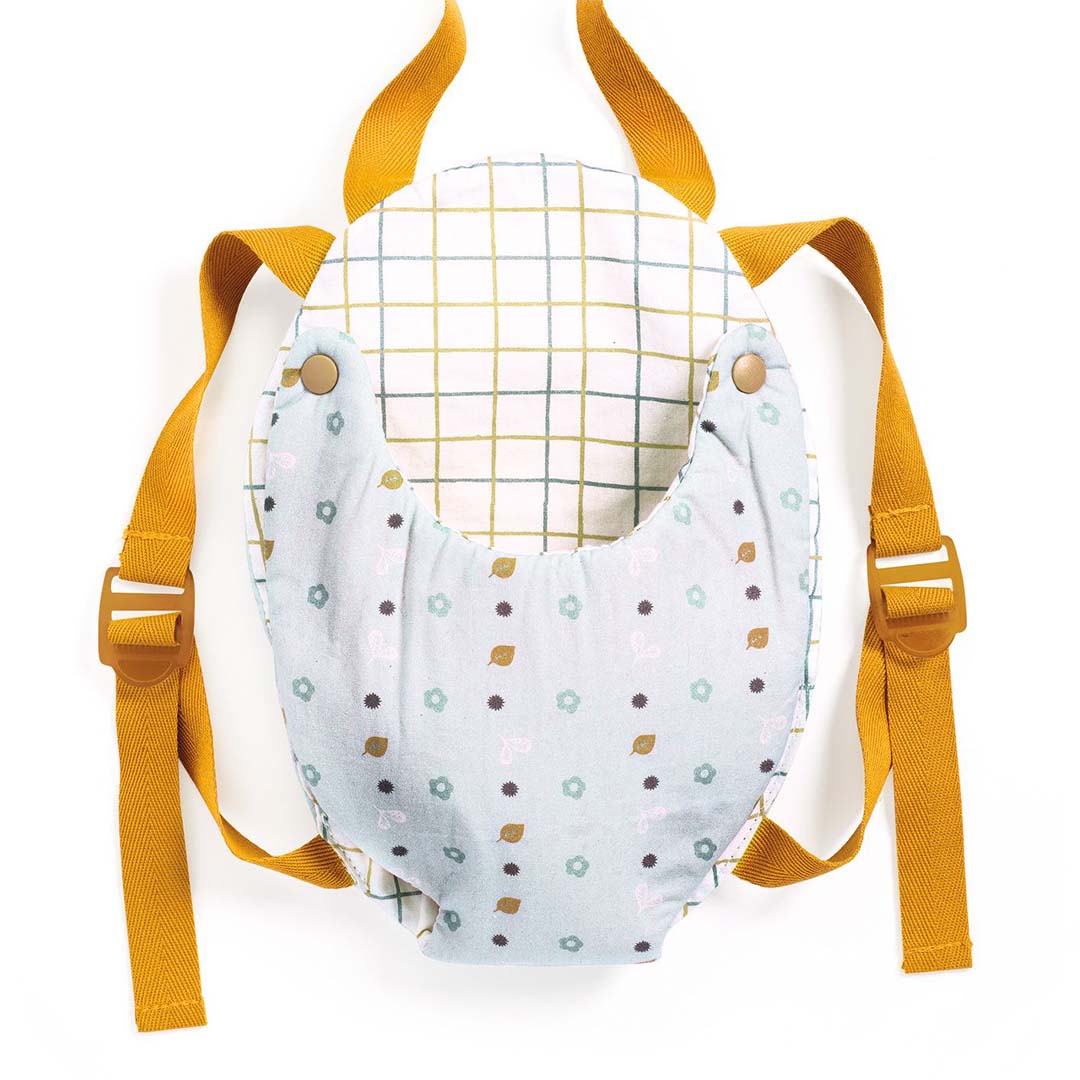 djeco porte-poupée pomea - bleu-gris