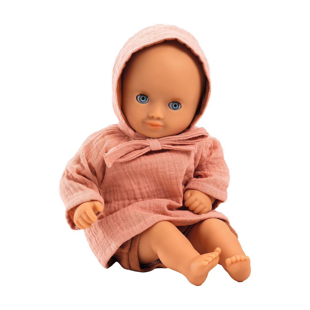 djeco poppenkledingset pomea - peach - 32 cm | DJ07897 | 1