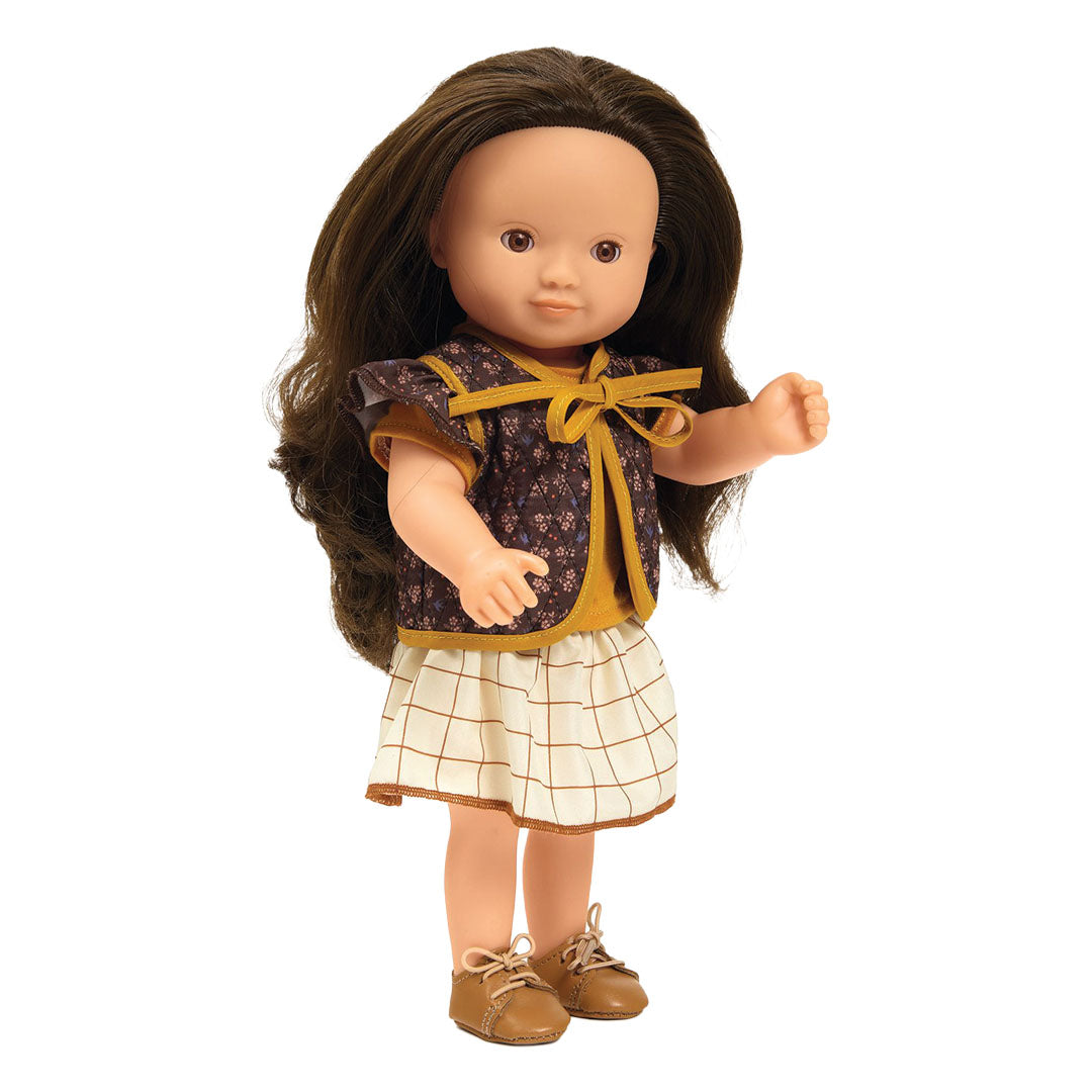 djeco poppenkledingset pomea lovely - capucine - 32 cm