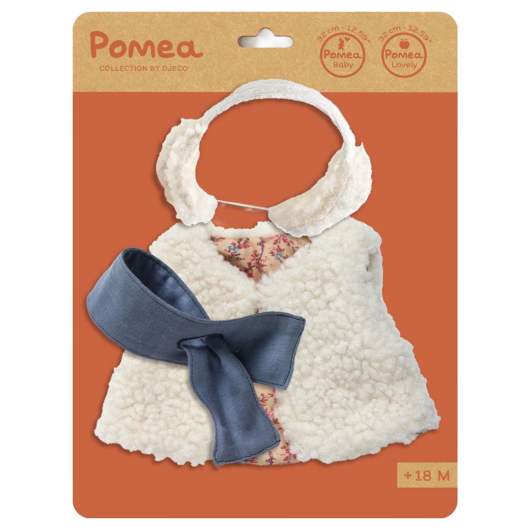 djeco poppenkledingset pomea lovely - moumoute - 32 cm | DJ07774 | 3