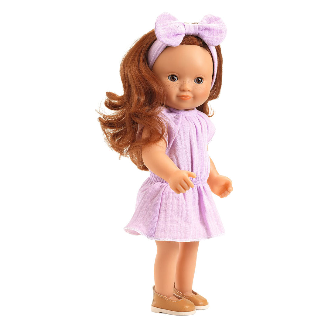 djeco poppenkledingset pomea lovely - violet - 32 cm | DJ07770 | 1