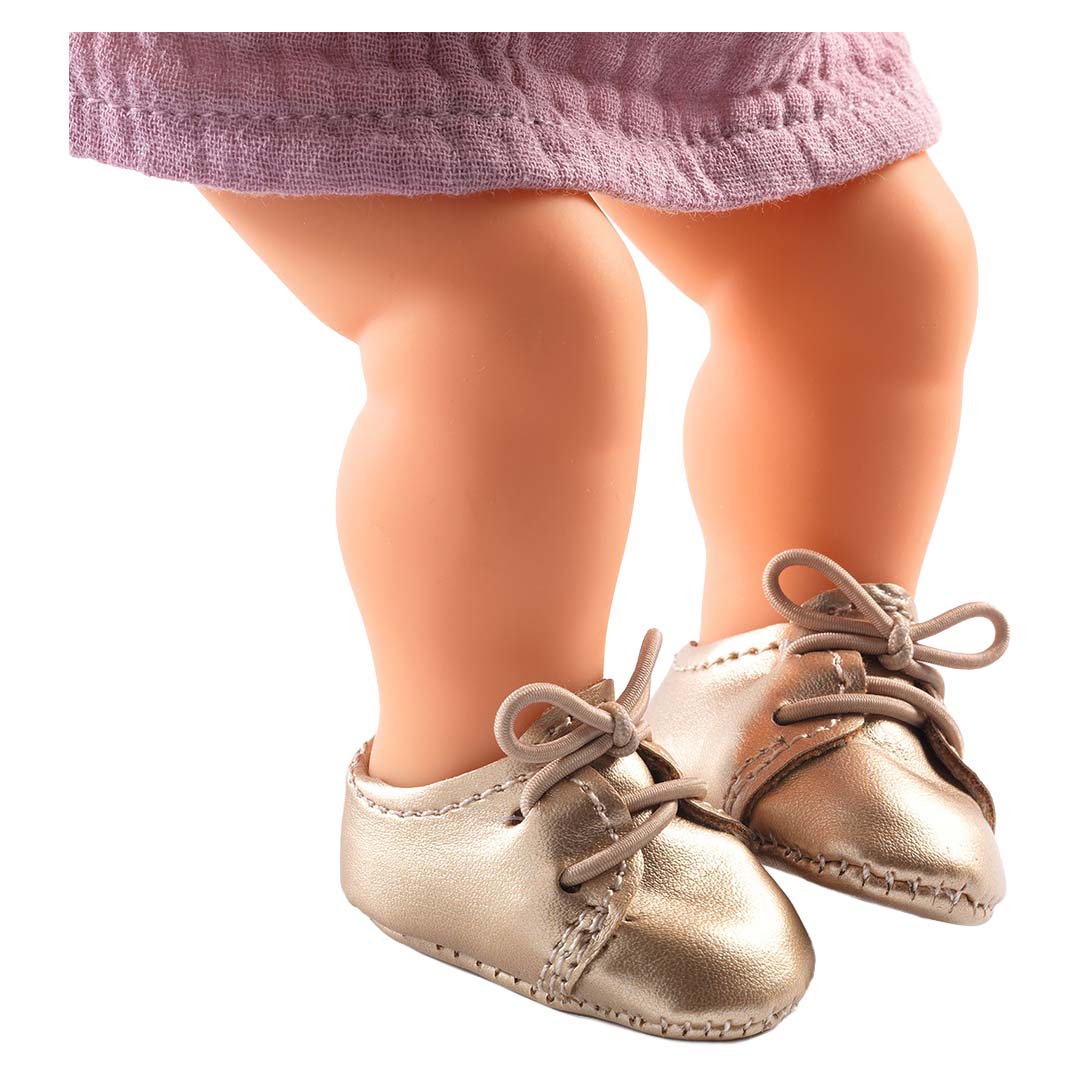 djeco poppenschoenen pomea - goud - 32 cm | DJ07887 | 1
