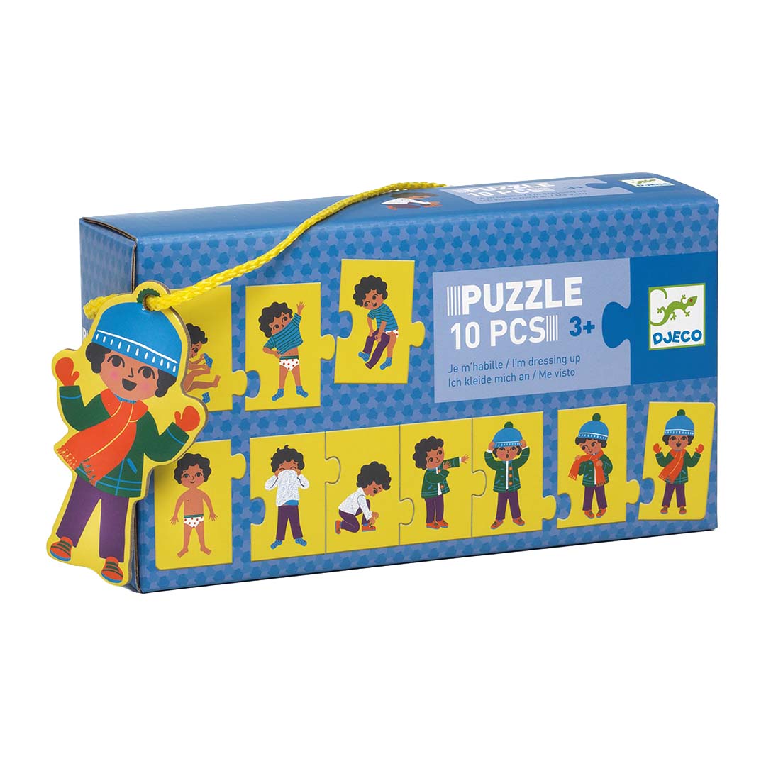 djeco puzzel aankleden in de winter - 10st