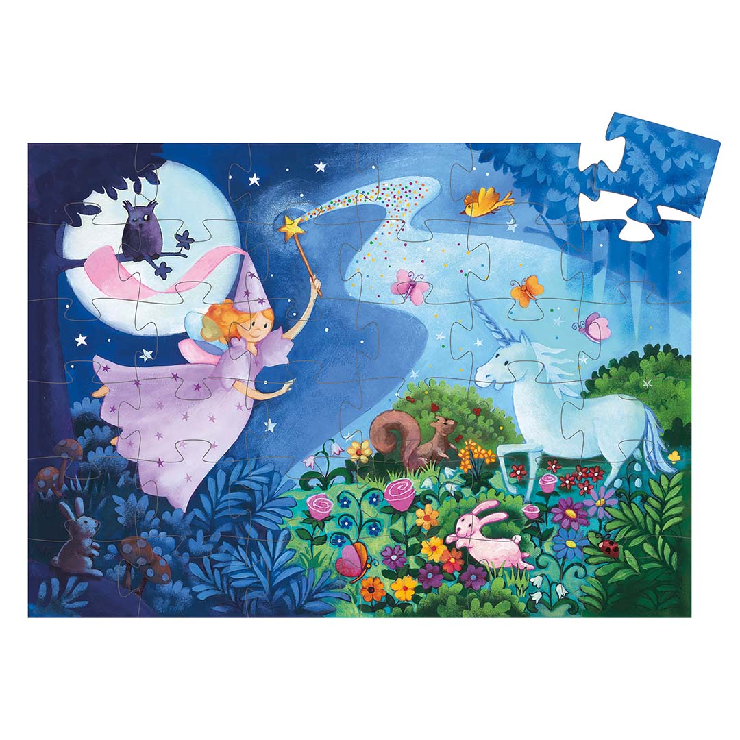 djeco puzzel de fee en de eenhoorn (36st) | DJ07225 | 1