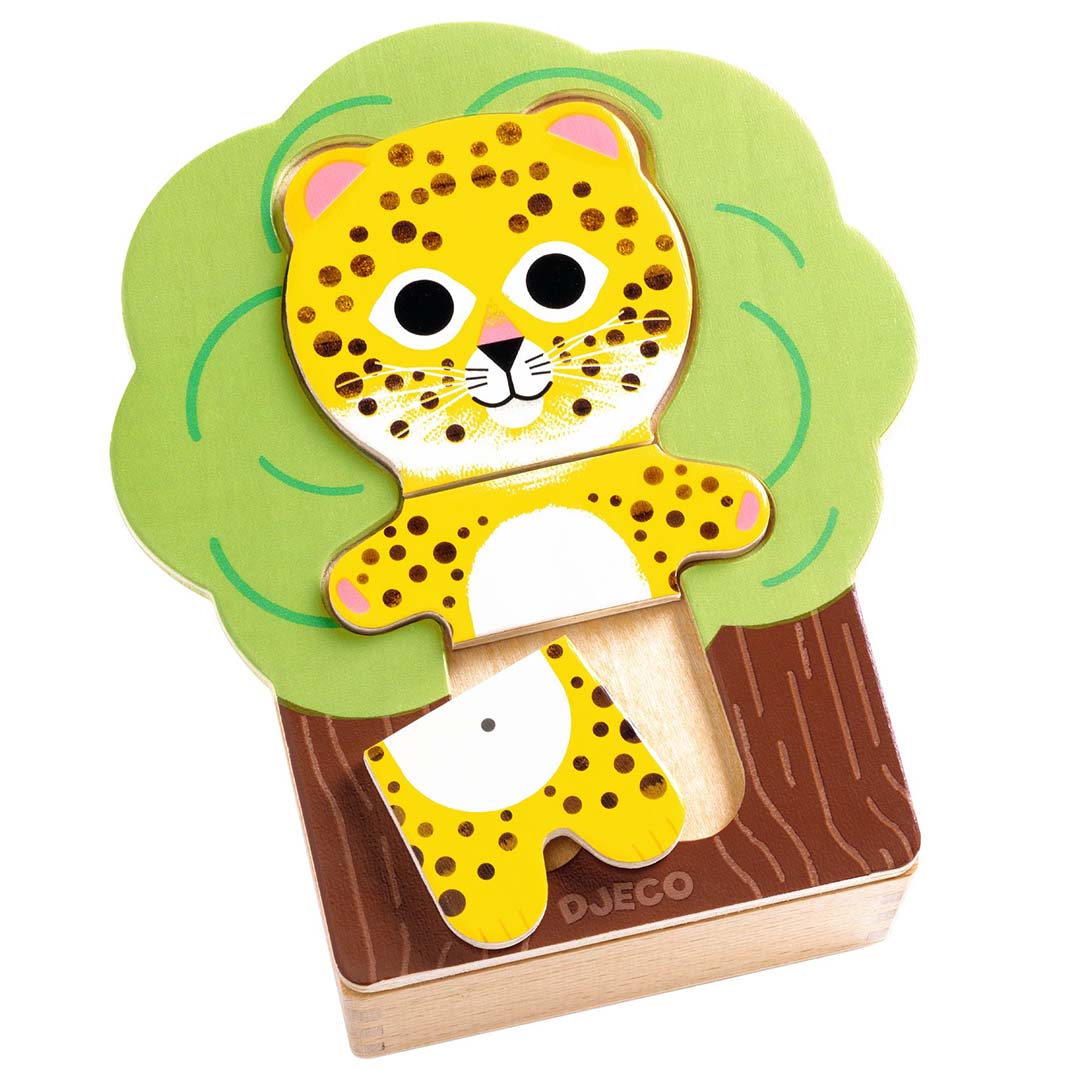 djeco puzzel dieren - 6x3st