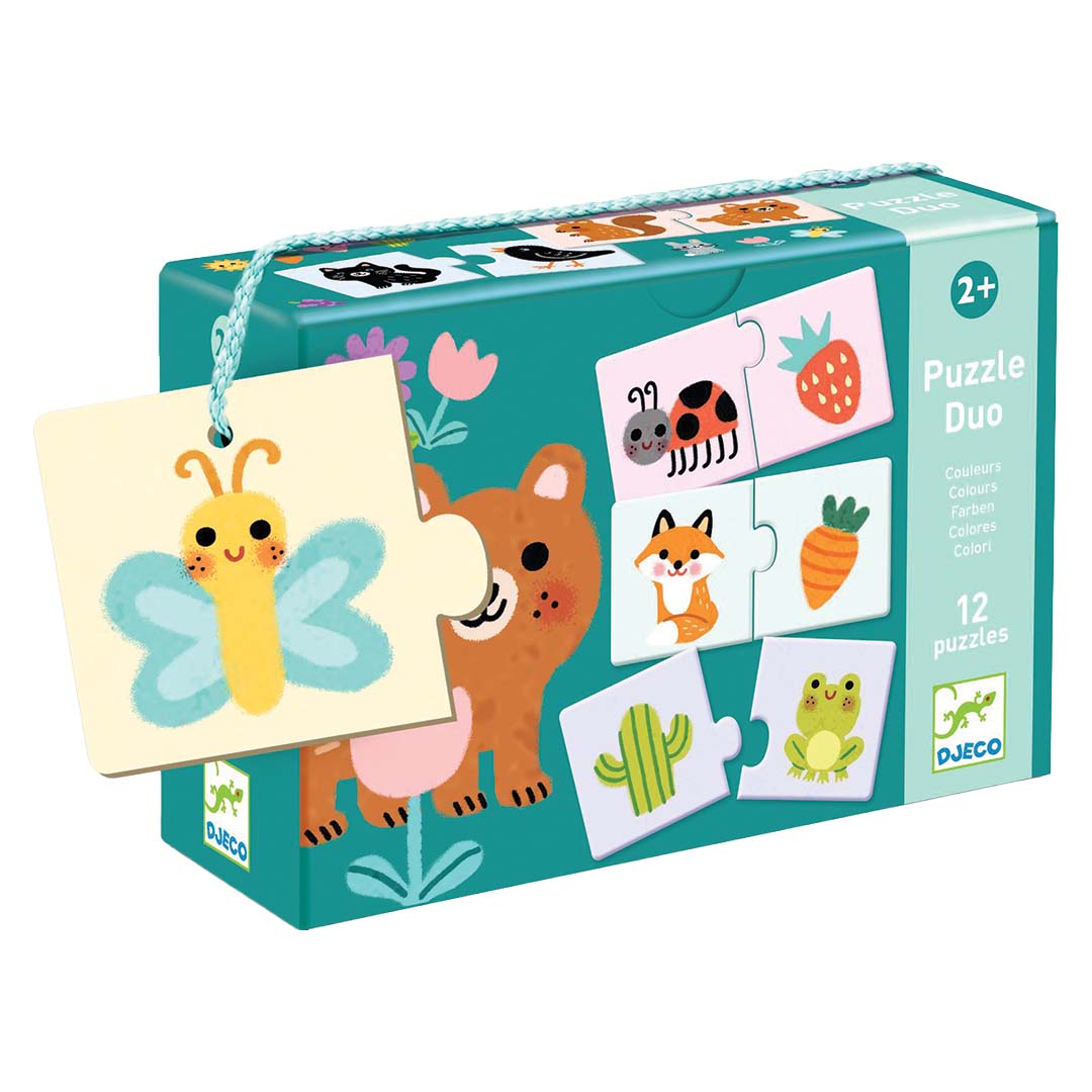 djeco puzzel duo - kleuren - 12x2st | DJ08273 | 0