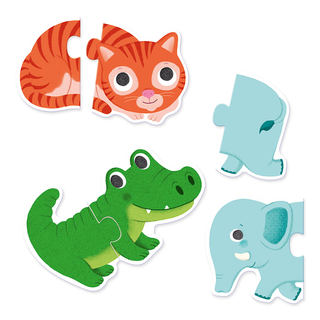djeco puzzel duo dieren 10x2st | DJ08147 | 2