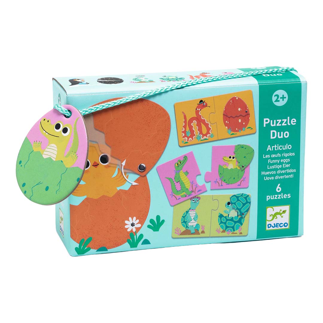 djeco puzzel duo in het ei - 6x2st