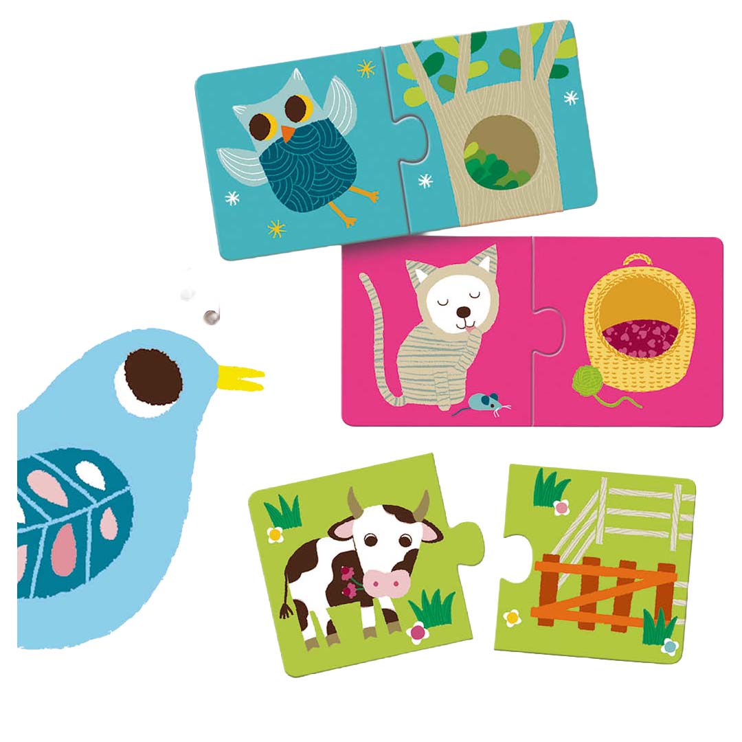 djeco puzzel duo leefruimte (10x2st) | DJ08164 | 1