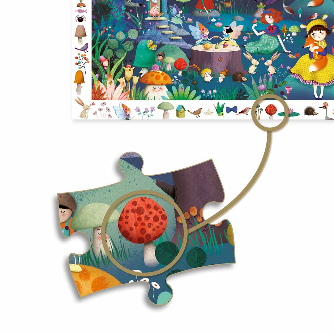 djeco puzzel het betoverde bos (100st) | DJ07504 | 3