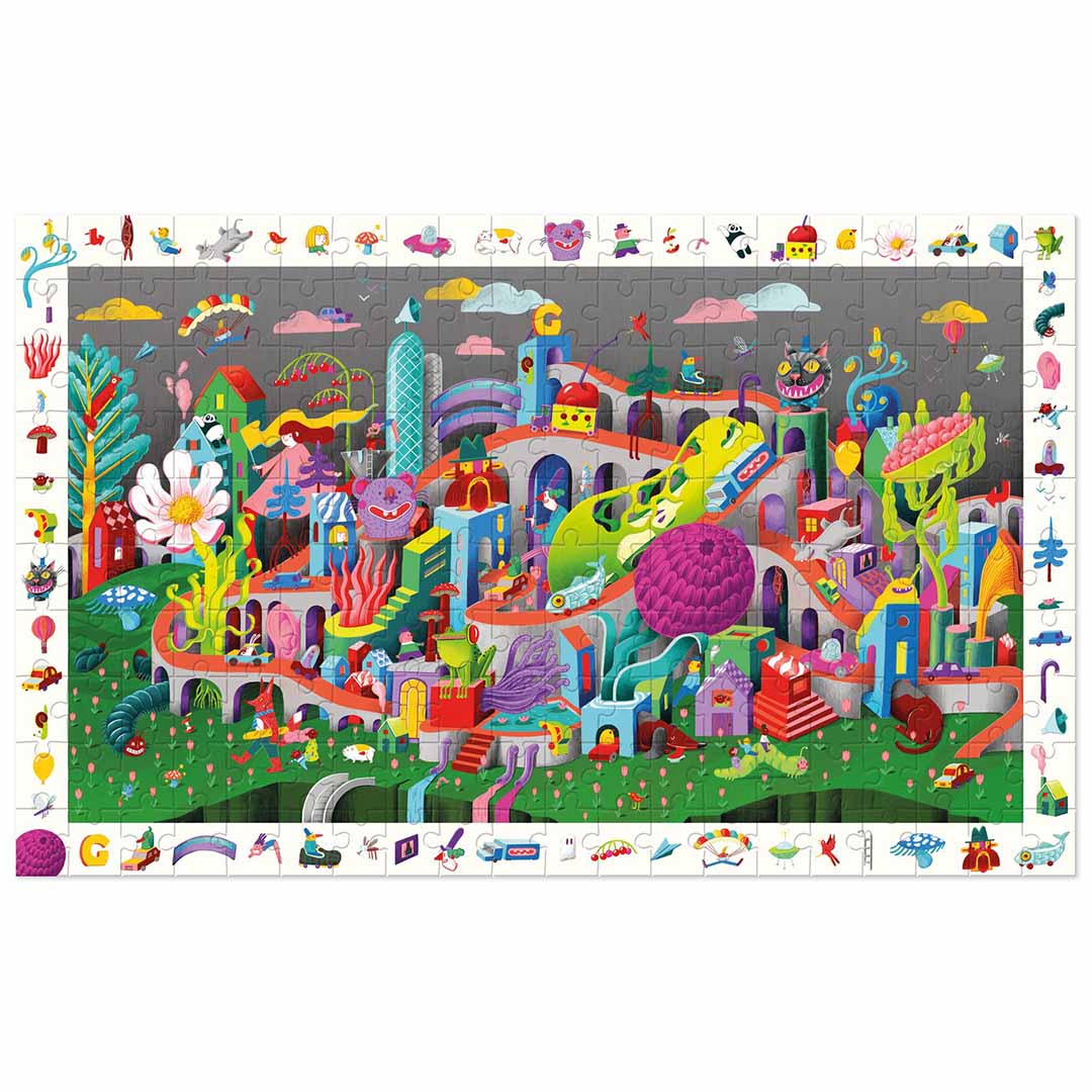 djeco puzzel observation crazy town - 200st | DJ07462 | 1