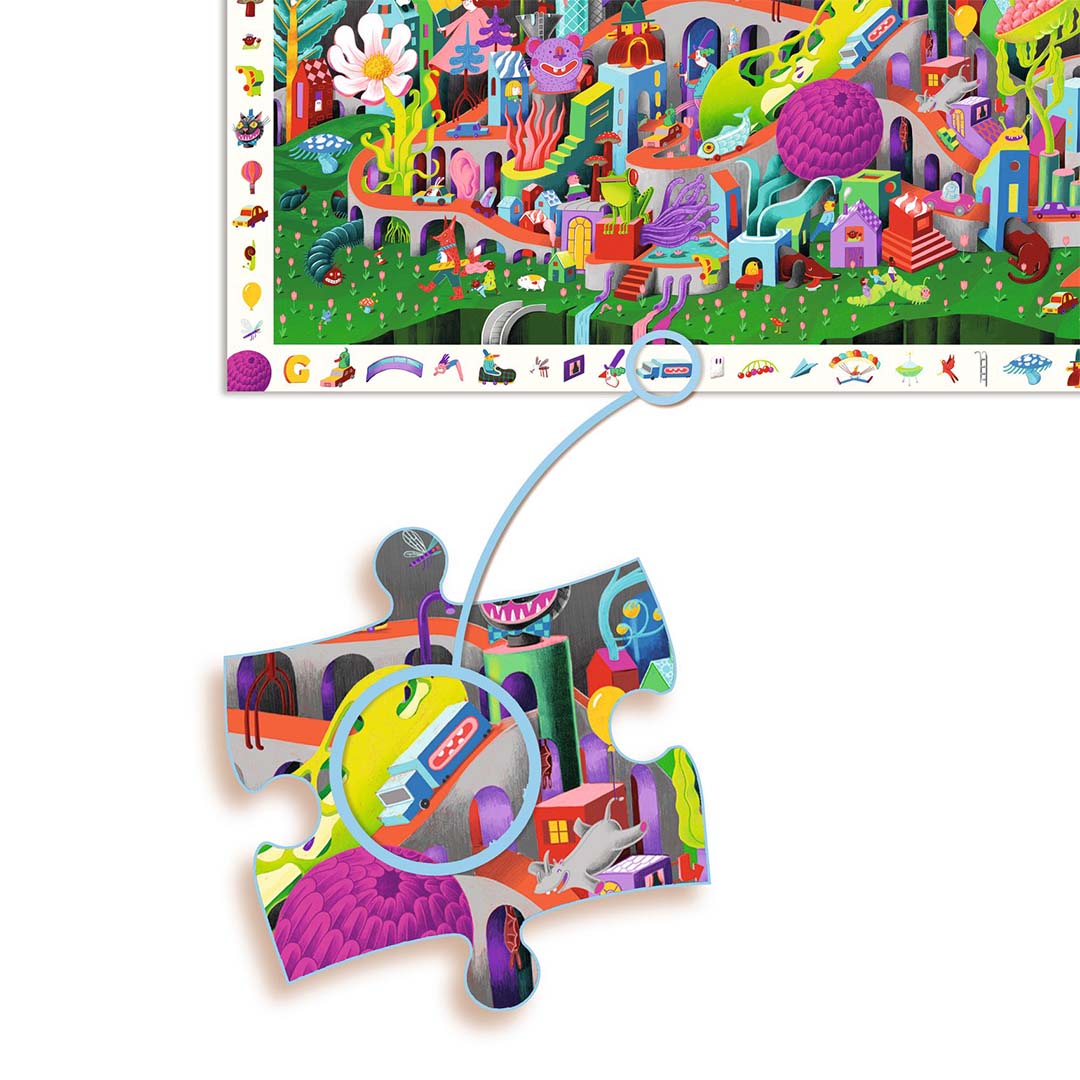 djeco puzzel observation crazy town - 200st | DJ07462 | 3