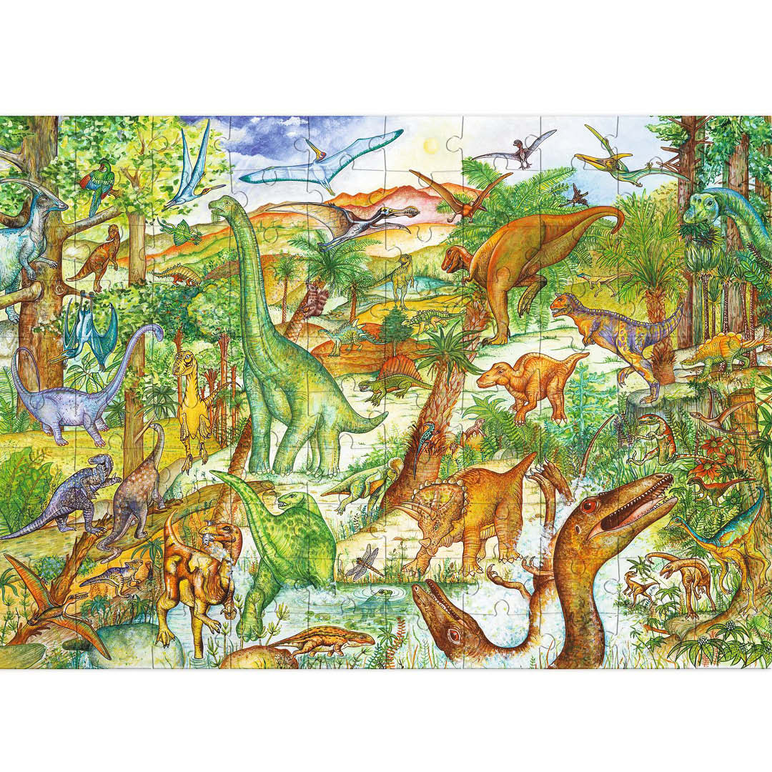 djeco puzzle observation dinosaures (100 pièces)