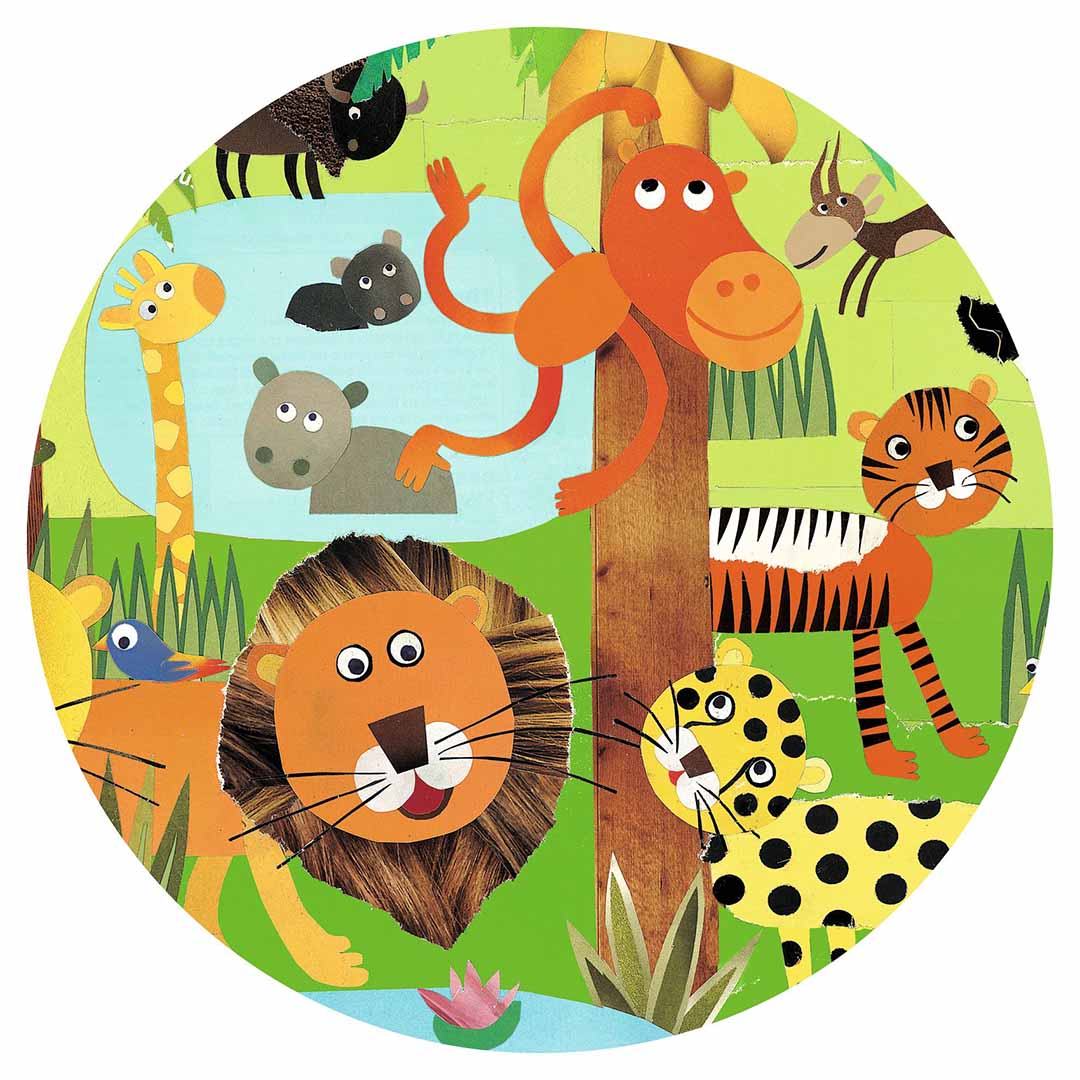 djeco puzzle observation jungle (35 pièces)